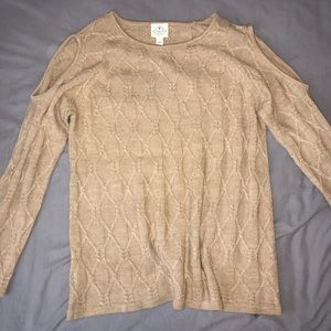 Sweater with Shoulder Cutouts